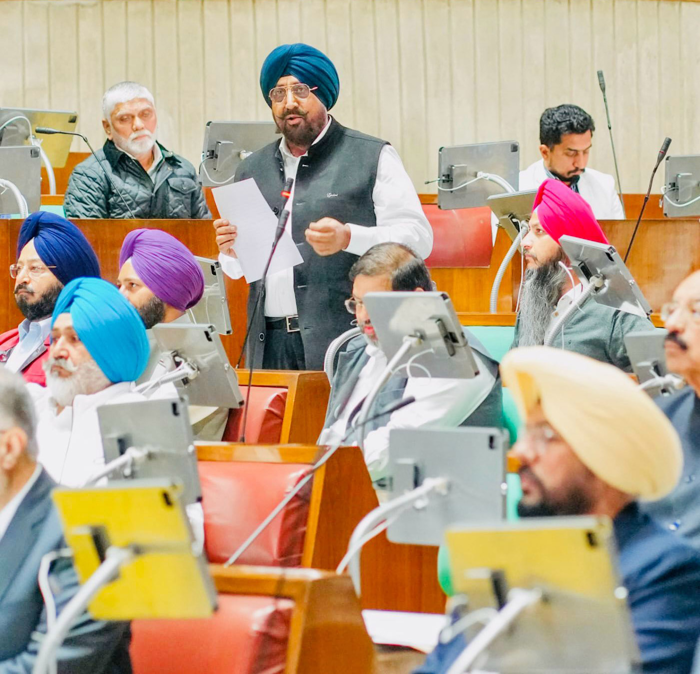 MLA Randhawa in Assembly raised concern over broken roads of Dera Bassi constituency due to closure of Shambhu border